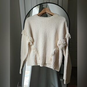 Madewell Montfort Fringe Pullover Sweater